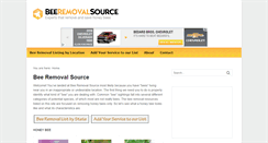 Desktop Screenshot of beeremovalsource.com
