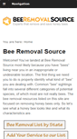 Mobile Screenshot of beeremovalsource.com